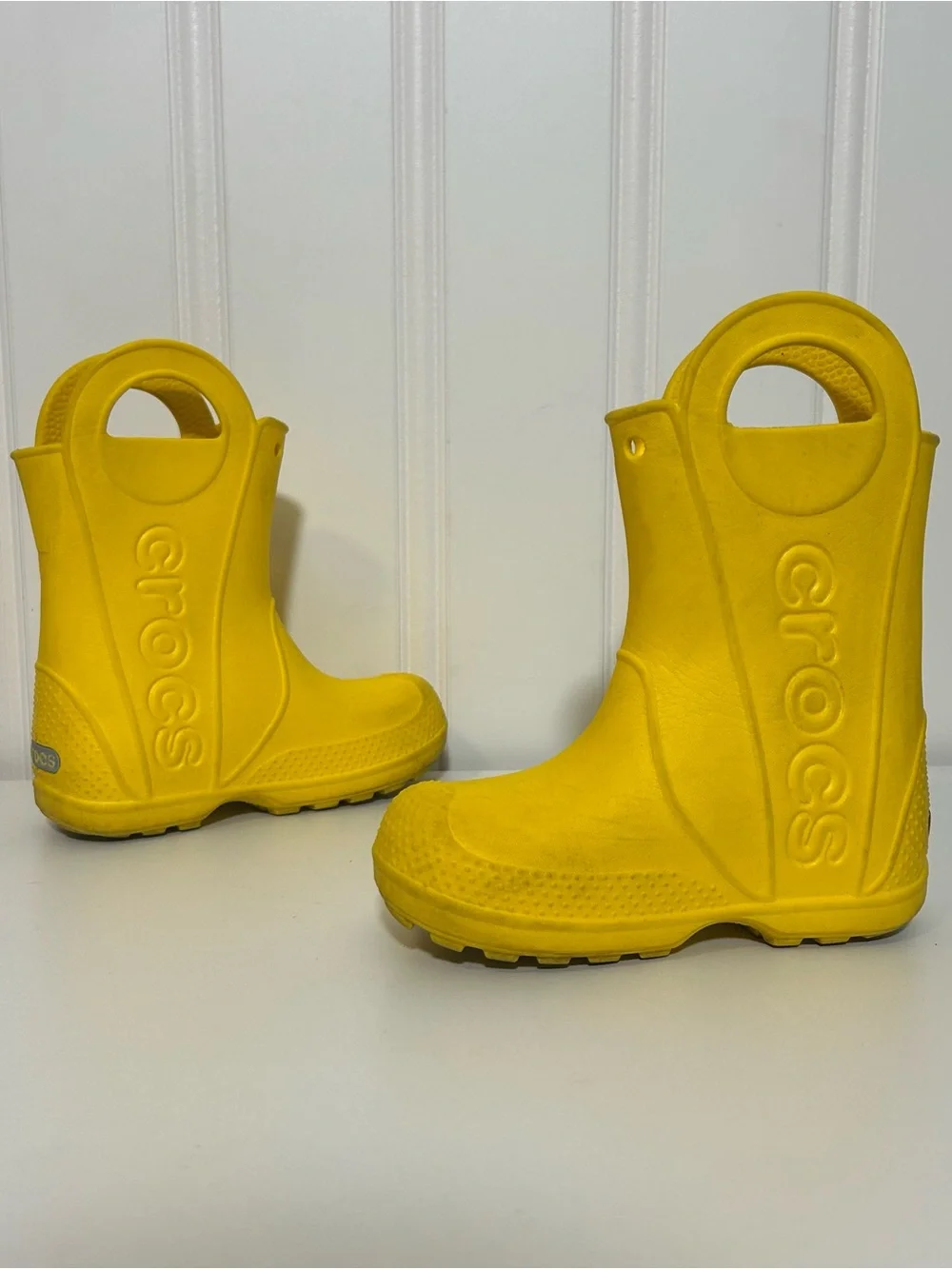 Crocs handle it Kids' Yellow Rain Boot Clog